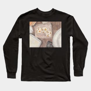 Piggy Custard Buns, a still life Long Sleeve T-Shirt